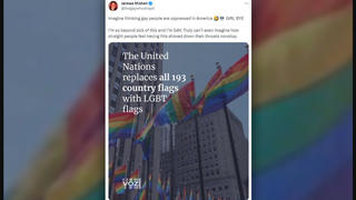 Fact Check: United Nations Did NOT Replace Nation Flags With Rainbow Flags -- Photo Shows Rockefeller Center Pride Month Celebration