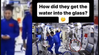 Fact Check: Water Staying In Jar Does NOT Prove The Shenzhou-13 Crew Faked Spaceshot -- Effect Of Surface Tension