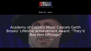 Fact Check: Academy Of Country Music Did NOT Cancel Garth Brooks' Lifetime Achievement Award -- It's A Satirical Site