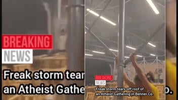 Fact Check: Storm Did NOT Lift Roof At Atheist Gathering In Benner, Colorado -- Footage Shows Yichang City, Hubei, China