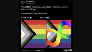 Fact Check: LGBTQIA2S+ Community Has NOT Officially Added Autism Community Symbol To Progress Pride Flag As Of June 18, 2023