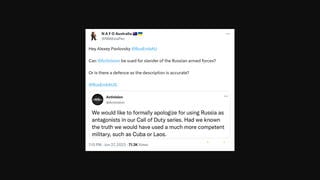 Fact Check: Activision Did NOT Post Tweet Mocking Russian Military