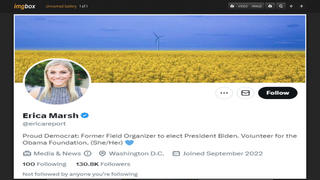 Fact Check: NO Evidence Former Biden Campaign Worker Runs 'Erica Marsh' Twitter Account -- Name Not Known To Biden Campaign, DNC, FEC 