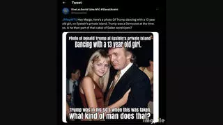 Fact Check: Picture Does NOT Show 'Trump Dancing With A 13 Year Old Girl' -- It's NOT Real Photo