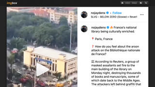 Fact Check: Video Does NOT Show Arson Attack At National Library Of France -- Blaze Was At Historic Post Office In Philippines