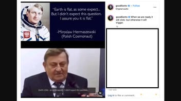 Fact Check: Polish Astronaut Did NOT Admit The Earth Is Flat --- It Was A Joke