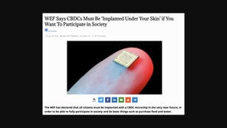 Fact Check: World Economic Forum Did NOT State CBDC Chips Must Be 'Implanted Under Your Skin'