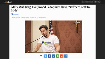Fact Check: NO Evidence Mark Wahlberg Said 'Hollywood Pedophiles' Have 'Nowhere Left To Hide'