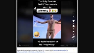 Fact Check: Video Does NOT Show Ukrainian President Zelenskyy Performing Belly Dance In 2006 -- It's A Dancer From Argentina