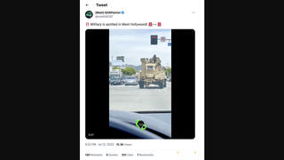 Fact Check: Video Does NOT Show Military In West Hollywood In 2023 -- Footage Is From 2020