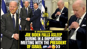 Fact Check: Biden Did NOT Fall Asleep While Meeting With Israeli President Herzog 