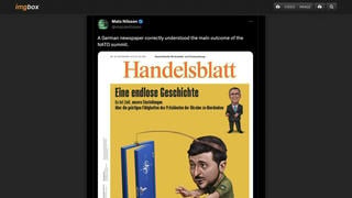 Fact Check: German Newspaper Handelsblatt Did NOT Call To 'Reconsider Attitudes' Toward Ukraine's Zelenskyy After 2023 NATO Summit