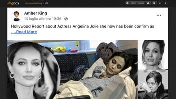 Fact Check: Photo Of Angelina Jolie In Hospital Bed Does NOT 'Confirm' Anything Bad Happened To Her