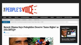 Fact Check: Obama Did NOT Say Pedophiles Deserve 'Same Rights' as 2SLGBTQI+
