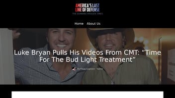 Fact Check: Luke Bryan Did NOT Pull His Videos From CMT And Say It's 'Time For The Bud Light Treatment'