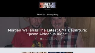 Fact Check: Morgan Wallen Did NOT Pull His Music From CMT In Jason Aldean Controversy -- Claim Is From A Satire Site