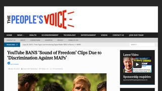 Fact Check: YouTube Did Not Ban 'Sound of Freedom' Clips For 'Discriminating Against Pedophiles And MAPs' 