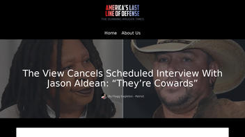 Fact Check: 'The View' Did NOT Cancel A Scheduled Interview With Jason Aldean -- This Story Is Satire