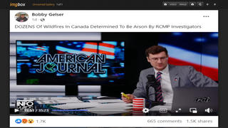 Fact Check: Royal Canadian Mounted Police Investigators Did NOT Find Dozens Of Wildfires Were Arson -- Mounties Do NOT Determine What Causes A Fire