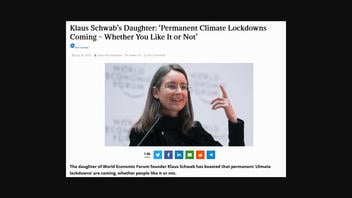 Fact Check: WEF Founder Klaus Schwab's Daughter Nicole Did NOT Say 'Permanent Climate Lockdowns Coming -- Whether You Like It or Not'