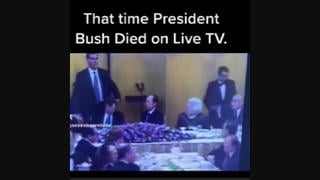 Fact Check: Footage Does NOT Show First President Bush Dying On Live TV -- He Lived For Decades After Throwing Up, Fainting Incident