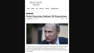 Fact Check: Putin Did NOT Execute 'Defiant 5G Executives' 