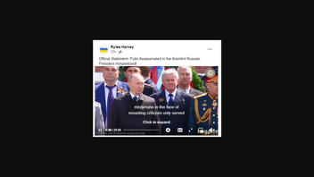 Fact Check: Video Does NOT Show An 'Official Statement' Saying That Putin Was 'Assassinated' or 'Hospitalized' in August 2023