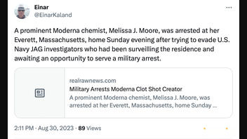 Fact Check: US Military Did NOT Arrest 'Moderna Chemist' Melissa J. Moore -- It's Satire