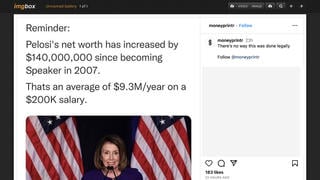Fact Check: Increase In Nancy Pelosi's Net Worth Is NOT Proof Of Any Illegality On Her Part