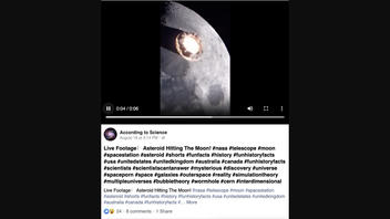 Fact Check: This Footage Does NOT Show Real Asteroid Crashing Into Moon -- Footage Was Created By CGI