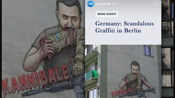 Fact Check: Fake DW and FAZ Articles Reported On Non-Existent "Scandalous" Anti-Ukrainian Graffiti In Berlin -- Screenshot Propaganda