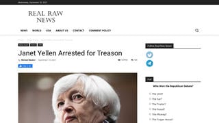 Fact Check: US Military Did NOT Arrest Treasury Secretary Janet Yellen
