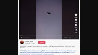 Fact Check: Video Does NOT Show 'An F-35B Fighter Jet Crashing Near Charleston, South Carolina'