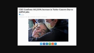Fact Check: CDC Did NOT Confirm 143,233% Increase in 'Turbo-Cancers' Due to 'mRNA Jabs'