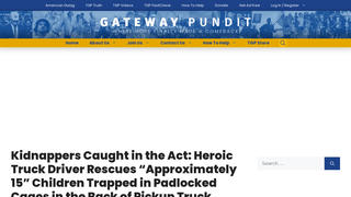 Fact Check: Truck Driver Did NOT Rescue 'Approximately 15' Children 'Trapped In Padlocked Cages' On Pickup Truck -- It Was Mother, Her 4 Kids Heading Home, Police Say