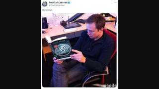 Fact Check: Photo Does NOT Show Elon Musk Reading 'Flat Earth' Book