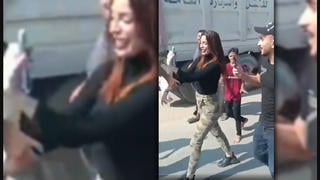 Fact Check: Video Of Smiling Woman Taking Selfies Does NOT Show A Kidnapped Israeli Woman -- She's An Arabic-Speaking Influencer