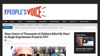 Fact Check: 'Mass Graves Of Thousands Of Children Killed By Fauci In Illegal Experiments' NOT Found In NYC -- Or Anywhere Else