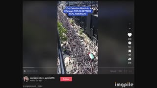 Fact Check: Video Does NOT Show 2023 Pro-Palestine March In Chicago In Response To Hamas-Israel Conflict -- It's Footage From March In 2021