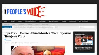 Fact Check: NO Evidence Pope Francis Declares Klaus Schwab 'More Important' Than Jesus Christ