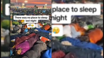 Fact Check: That's NOT People Sleeping On Ground In Gaza In October 2023 -- It's World Youth Day In Portugal Weeks Earlier
