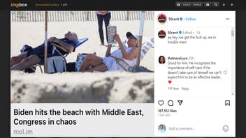 Fact Check: Photo Does NOT Show Joe Biden Sunbathing On Beach During Gaza And U.S. House Crises In October 2023 -- It's An Old Picture