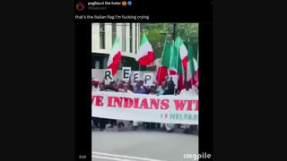 Fact Check: Pro-Gaza Protesters In India Are NOT Waving The Italian Flag -- It Is The Welfare Party Of India Flag 