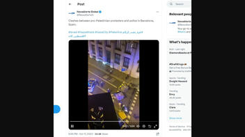 Fact Check: Video Does NOT Show Barcelona Clash Between Pro-Palestine Protesters, Police In 2023 -- It's Footage Of A COVID Anti-Lockdown Protest