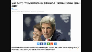 Fact Check: John Kerry Did NOT Say 'We Must Sacrifice Billions Of Humans To Save Planet Earth'