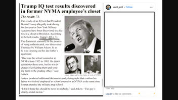 Fact Check: NO Record Confirms Trump's IQ Was Tested At 73 While In Military School