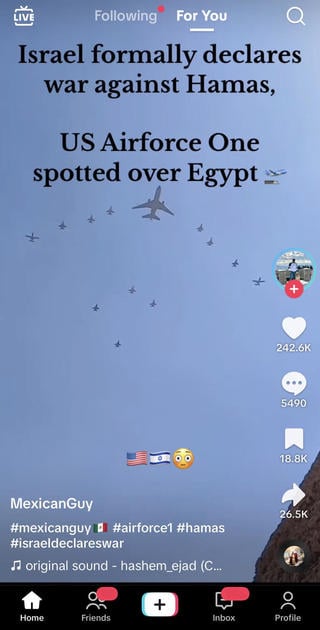 Fact Check: Video Does NOT Show Air Force One In Egypt By October 12, 2023 -- It's KC-10 Extender Tanker Plane During Exercise Bright Star 23 