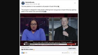 Fact Check: Elon Musk Did NOT Promote An Automatic Investment Platform On SABC News South Africa