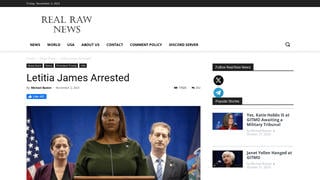Fact Check: US Military Did NOT Arrest New York State Attorney General Letitia James -- It's Satire