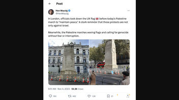 Fact Check: London Officials Did NOT Take Down UK Flag To 'Maintain Peace' -- It Was Being Cleaned